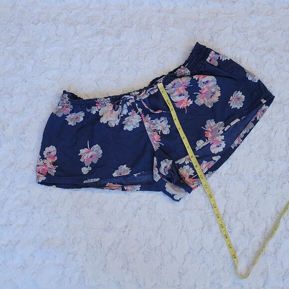 Aerie Navy Blue & Floral Sleep Shorts, Women's Extra Large, Decent Condi… - Picture 4 of 5